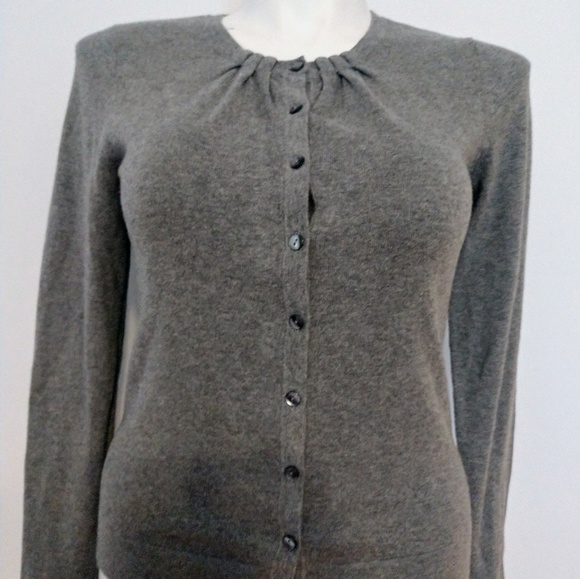 Loft Sweater Cardigan Gray Size Medium - Picture 4 of 4